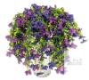 New ZFProcess Artificial Hanging Flowers Plants for Outdoor Spring Summer Decoration, 2 PCS Faux Silk Flower Outside Planter UV Resistant Look Real for Front Patio Porch Home Decor (Double Purple) 12" Long With 8" Drop X004G8GC6T - 2