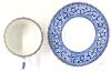 Antique 1885 Copeland Spode Blue Primrose Coffee Demitasse Cup and Saucer / Coffee Can Duo - No Chips or Cracks - 4