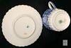 Antique 1885 Copeland Spode Blue Primrose Coffee Demitasse Cup and Saucer / Coffee Can Duo - No Chips or Cracks - 5