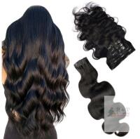 New Essent Seamless Clip in Body Wave Hair Extensions for Women , Natural Black