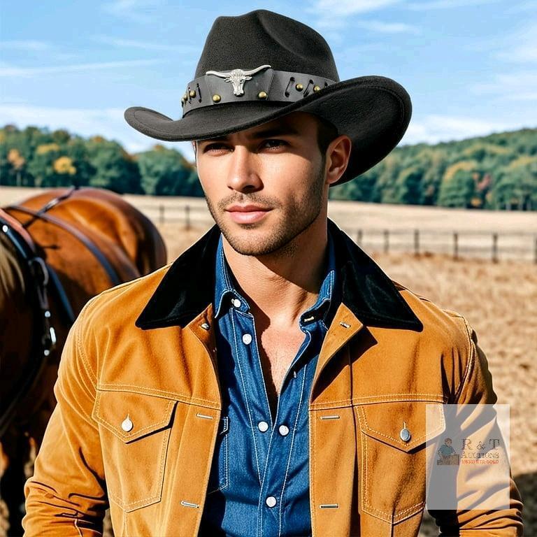 New O/S Adult Cotton Blend Western Cowboy Hat