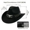 New O/S Adult Cotton Blend Western Cowboy Hat - 7
