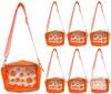 New Shinylin 6 Pcs Clear BASKETBALL Crossbody Bags PVC Clear Crossbody Stadium Approved Bags for Sport Events Concerts
