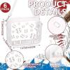 New Shinylin 6 Pcs Clear BASKETBALL Crossbody Bags PVC Clear Crossbody Stadium Approved Bags for Sport Events Concerts - 2