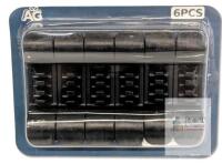 New AnimalGifts 6-Pack Self-Adhesive Cord Organizers For Appliances, Air Fryers / Blenders.. etc. 5" Long Each, 3 Inner Prongs To Hold Cords & Cables