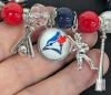 New Toronto Blue Jays Charm-Laden Beaded Bracelet, Elastic Expansion, O/S - 3