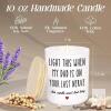 New TeezWonder Gifts for Mom from Child - Long Lasting Vanilla Lavender Candle 10 Oz - Birthday Gifts for Mom Stepmom Mother-in-Law Aunts Grandmas, Anyone Dad Might Annoy - 2