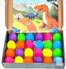 New Dinosaur Egg Game, 24 Plastic Eggs With Plastic Dinosaurs, Play Mat & Dice - 2