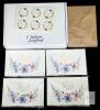 New Oaken Leaford 48 Pack Pre-Folded Floral Thank You Cards with Envelopes & Stickers, 6 Elegant Flower Designs for Wedding, Baby Shower Blue/Red - 3