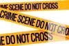 New " Crime Scene Do Not Cross " Tape, Orange / Black, 3" Wide, Unknown Length