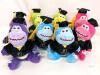 New 6-Pack 6.25" Tall Plush Graduation Dinosaur Toys - 2
