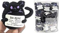 New 12-Pack Crochet Kittens With " You're Meowgical! " Signs, 2.5" Tall, Posable Tails