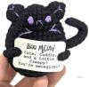 New 12-Pack Crochet Kittens With " You're Meowgical! " Signs, 2.5" Tall, Posable Tails - 2