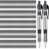 New Blcculi 200 Pack Retractable Ballpoint Pens Bulk, 1.0 Mm Medium Point Pen,Black Gel Ink Pens,Smooth Writing Pens With Comfortable Grip For Office Supplies Journal Writing (Black Ink)