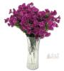 New PJYHome 12-Bundle Artificial Flowers, Plastic Waterproof Stems, For Inside Outside Decoration, Purple X004RQ7WRD