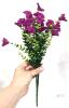 New PJYHome 12-Bundle Artificial Flowers, Plastic Waterproof Stems, For Inside Outside Decoration, Purple X004RQ7WRD - 2