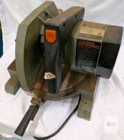Delta 34-079 10" Motorized Mitre Box, 120V, 13A, 5500 RPM, 5/8" Arbor- working