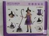 New Size MED (8-10yrs) Girls' Peaduck Purple Witch's Outfit With Hat & Broom - 3