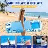 New Extra Large Inflatable Tanning Pool Float Tray - 61" L x 18" W Non-Slip Sunbathing Bed Tray with Cooler Ice Bar for Tanning Lounge Raft & Blow up Suntan Tub Pool Stuff Party Gifts - 2
