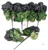 New 6pc Artificial Silk Flowers with Stems Flower Family Decoration for Festivals, Birthdays, Weddings and Celebrations (Black, 12" Long ) X004RSV4ZR - 2