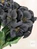 New 6pc Artificial Silk Flowers with Stems Flower Family Decoration for Festivals, Birthdays, Weddings and Celebrations (Black, 12" Long ) X004RSV4ZR - 4