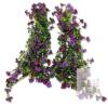 New 2pc Homsunny Artificial Hanging Flowers, Purple, 15" Tall With 16" Long Hanging Portion , X004VTZN1D - 2