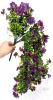 New 2pc Homsunny Artificial Hanging Flowers, Purple, 15" Tall With 16" Long Hanging Portion , X004VTZN1D - 3