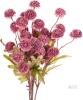 New 12pc Inqcmy Deep Purple Artificial Ball Chrysanthemums Silk Wedding Flowers with Stems-Indoor and Outdoor Decor, Deep Purple, 20" Long X004XLA3ZP - 2