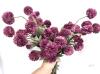 New 12pc Inqcmy Deep Purple Artificial Ball Chrysanthemums Silk Wedding Flowers with Stems-Indoor and Outdoor Decor, Deep Purple, 20" Long X004XLA3ZP - 3