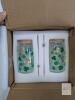 New FYSUIMU Lucky Drinking Glasses Gold Foil Shamrock Horseshoe Drinking Glasses 16oz Lucky Clover Glass Cup with Lids and Straw for Cocktails Whiskey Beer Soda (FY0057) - 2
