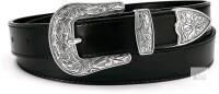 New 41" (8-10) Women's Chaoren 1" Wide Country Western PU Leather Belt With Hole-Making Punch Tool