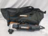 NEW WORX WX686L.1 Corded Oscillating Multi-Tool, 2.5A, 120V, Variable Speed, Bag & Accessories - 3