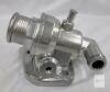 MITZONE Aluminum Thermostat Housing 001-358ALU, Fits Chevy Small Block V8, 2-Bolt, With O-Ring