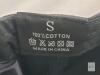new Black 100% Cotton Baseball Cap, Size S, Adjustable Brass Strap, - 2