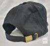 new Black 100% Cotton Baseball Cap, Size S, Adjustable Brass Strap, - 3