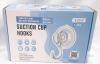 VIS'V HC002SCH Suction Cup Hooks Set of 6, Clear PET Plastic, 6.6 lbs Capacity Each