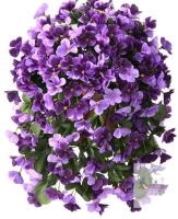 New INQCMY Artificial Silk Hanging Basket Flowers, Deep Purple Lotus, Set of 6 Bouquets X004Y36D47 Lotus