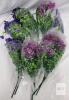 New INQCMY Artificial Silk Hanging Basket Flowers, Deep Purple Lotus, Set of 6 Bouquets X004Y36D47 Lotus - 2