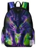 New 16" Long Boys' Green & Purple Dragon Backpack