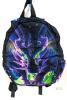 New 16" Long Boys' Green & Purple Dragon Backpack - 2