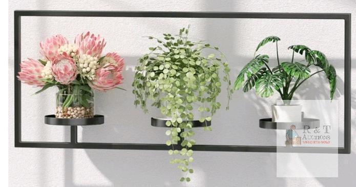 New - Wall Planters for Indoor Plants, Plant Frames Wall Decor Living Room Plant Stand Hanging Wall Plants Holder to Hold Large Pots Wall Plant Hanger Window Plant Shelves for Outdoor Entryway