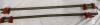 Pair 3/4" Pipe Clamps, Red Cast Iron Jaws, 36-Inch Length, Heavy Duty Woodworking Tool