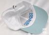 White and Light Blue "BRIDE" Embroidered Adjustable Baseball Cap, Six-Panel, Brass Buckle - 4