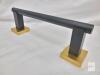 Miyili A02BG23A 9-Inch Hand Towel Bar, SUS304 Stainless Steel, Black & Gold, Wall-Mount - 3