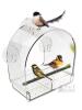 New Sunally Window Bird Feeder SN-WBD04 Easy Bird Watching, With Perch & Removable Seed Trays 8" &times; 8"
