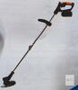 Cordless Electric Grass Trimmer with Adjustable Shaft, Battery Powered, Safety Guard, Accessories Included