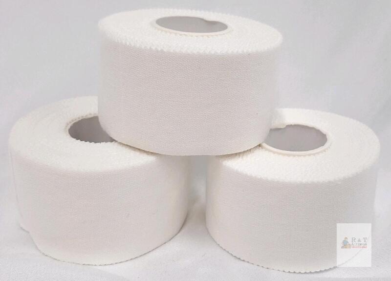 Kingsea White Athletic Tape 1.5" x 32ft, 3 Pack, Cotton, Medical Grade Adhesive, New