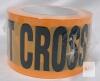 Orange "DO NOT CROSS" Barricade Tape, 3" x 1000', Polyethylene, High-Visibility, Sealed Roll - 2