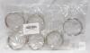 14-Piece Metal D-Ring Rod Hooks, 1.5" Inner Diameter, Silvery Finish