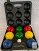 Gamecraft Bocce Ball Set &ndash; 90mm Resin Balls, 13.45 lbs, Carrying Case Included Balls have leaked their water out over time